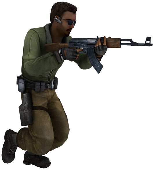 Counter Strike Png Pic (black, white, silver, olive)