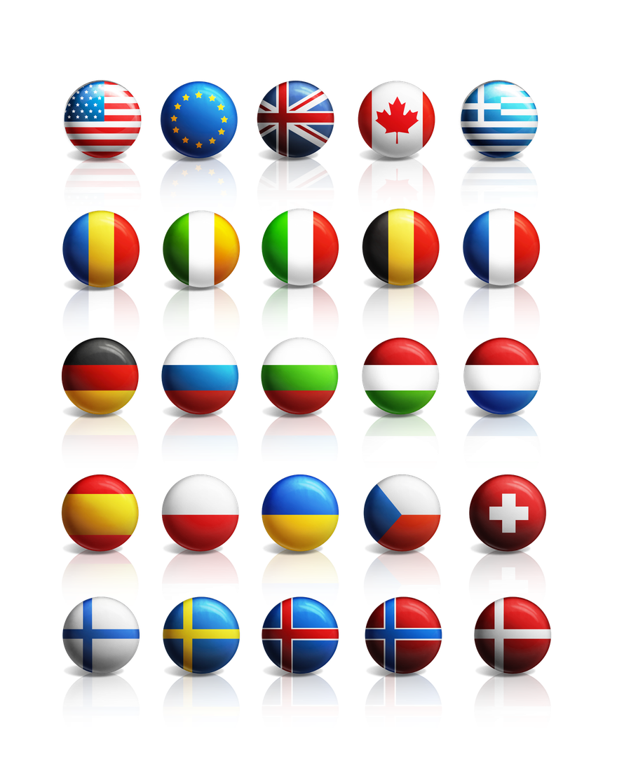 Country Flags Png Image (black, white)