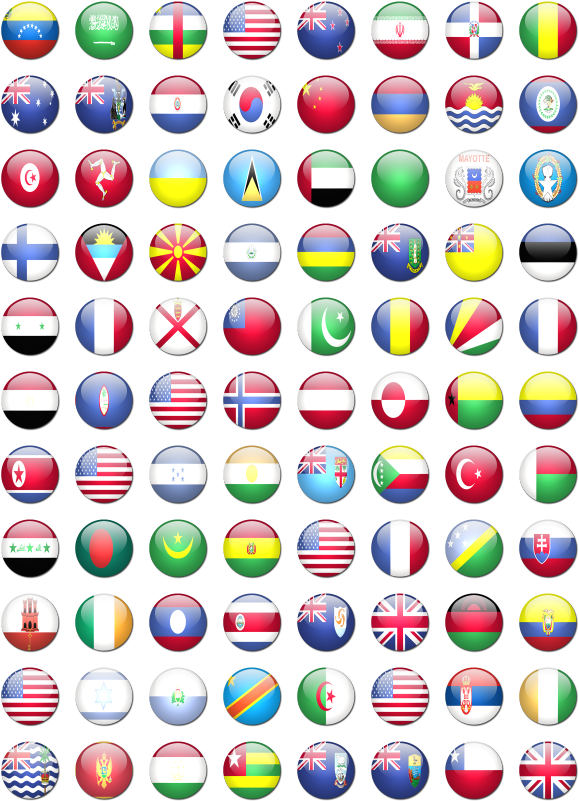 Country Flags Png Pic (black, white)