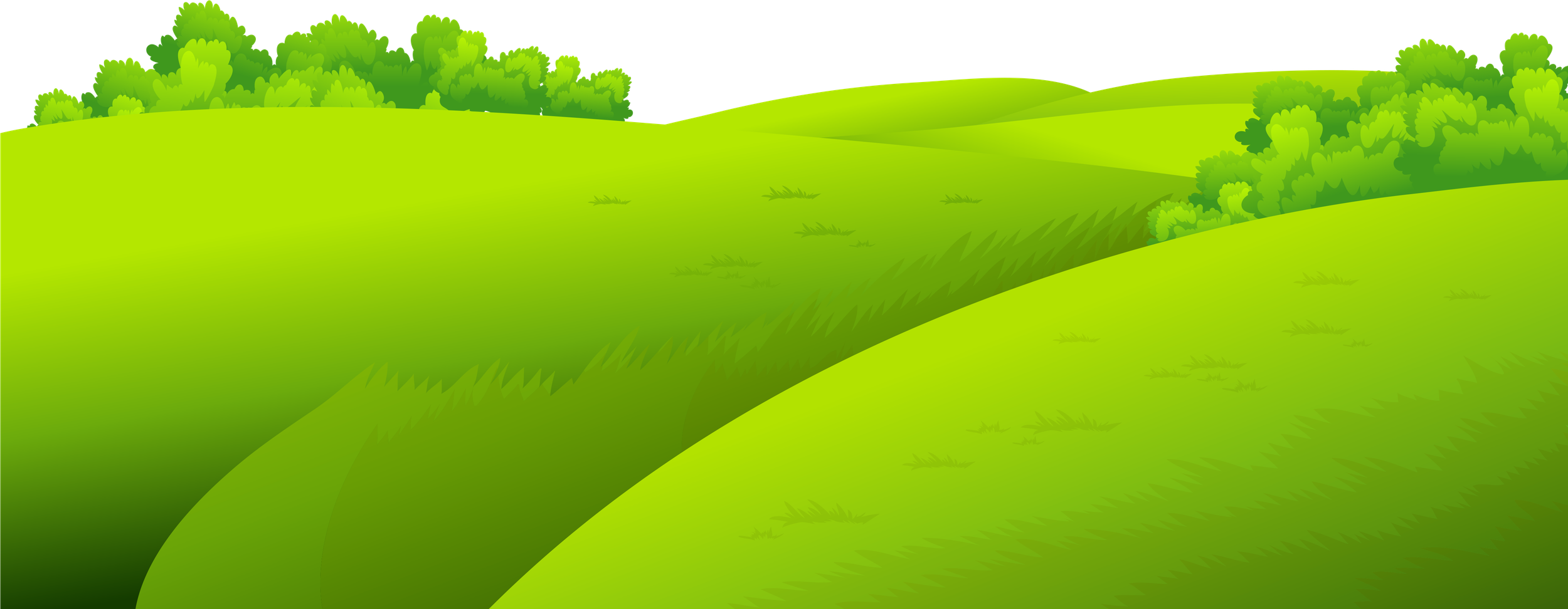 Countryside Green Field Png Image (olive, black, gold)