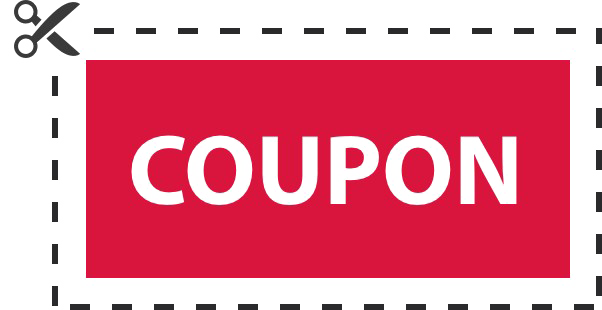 Coupon Download Png Image (beige, white, salmon, red)