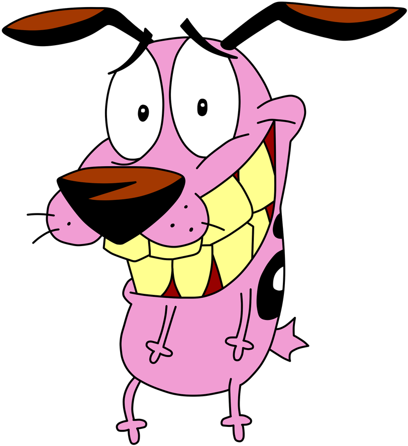 Courage The Cowardly Dog Png Hd (beige, black, plum, white)