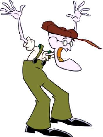 Courage The Cowardly Dog Png Image (olive, black, white)