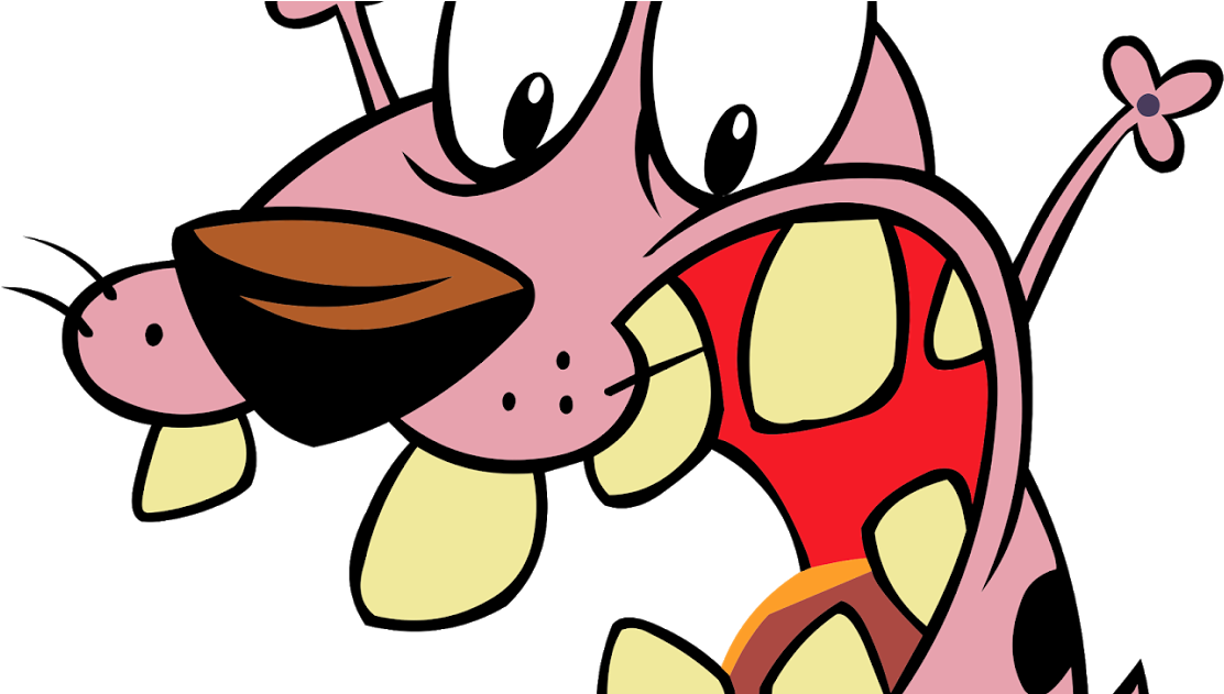 Courage The Cowardly Dog Png Photo (plum, pink, black, white, red)