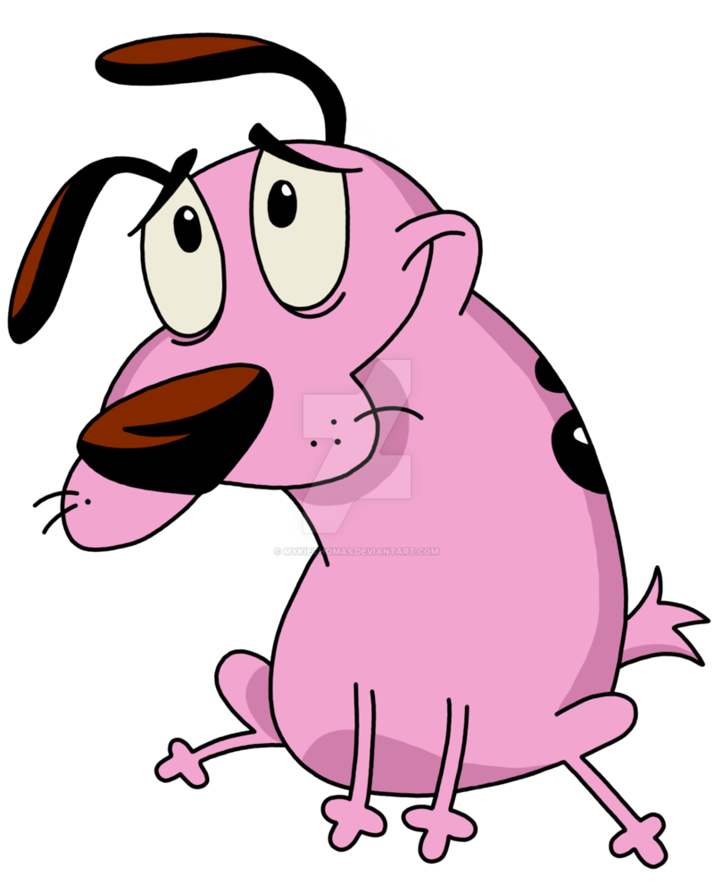 Courage The Cowardly Dog Transparent Png (beige, black, pink, plum)