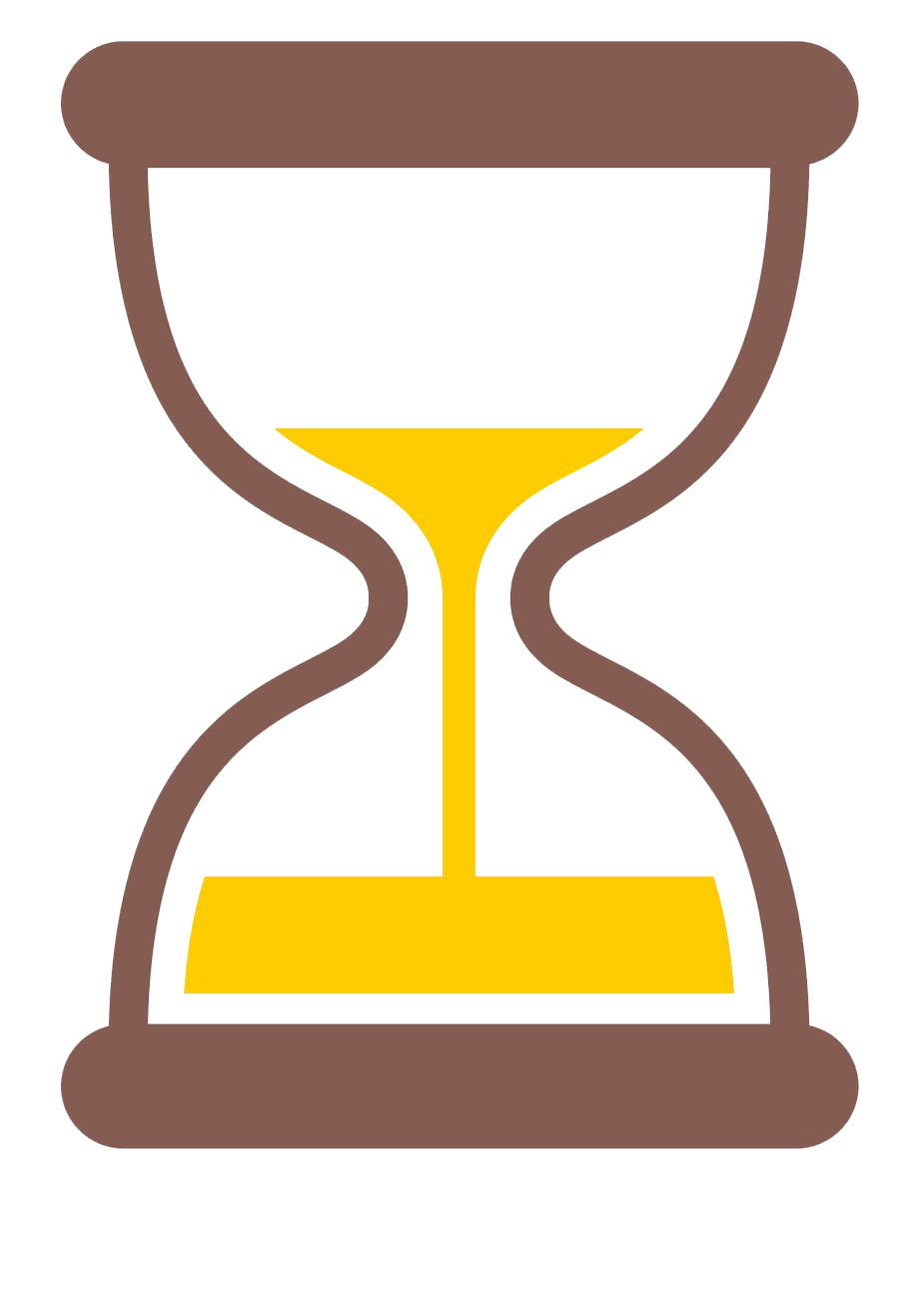 Hourglass Png Image (gold, gray, white, silver)