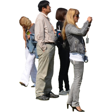 Tourist Transparent Png (black, white)