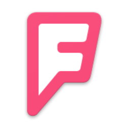 Foursquare Free Transparent Png Icon Download (salmon, black, white)