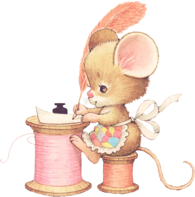 Mouse Animal Png Isolated Transparent Image (beige, pink, black)