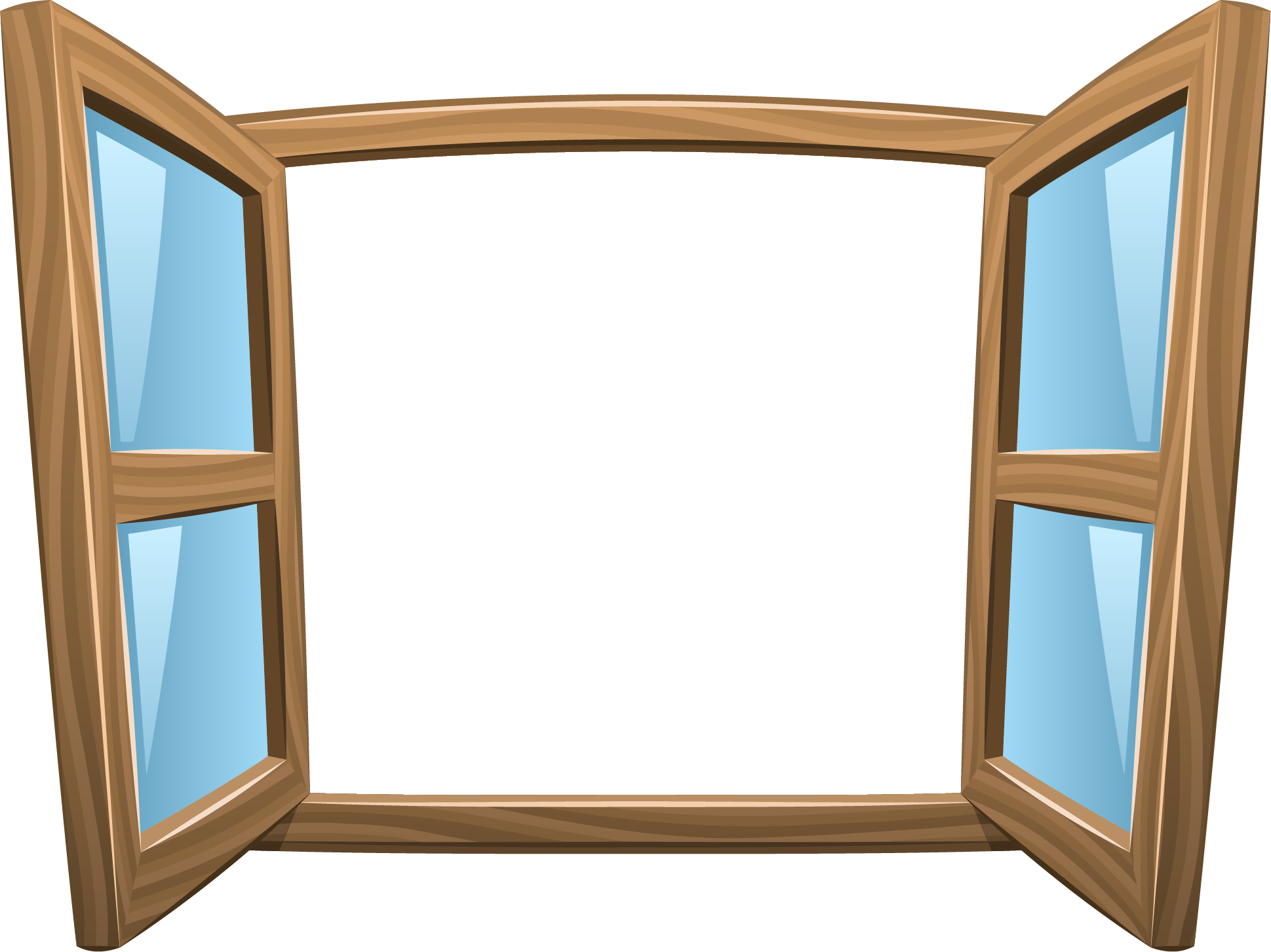 House Window Transparent Background (silver, white)