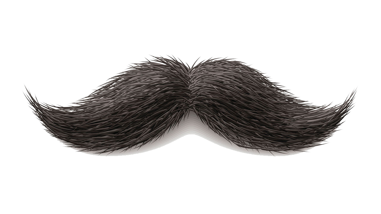 Moustache Png Image (indigo, black, white)