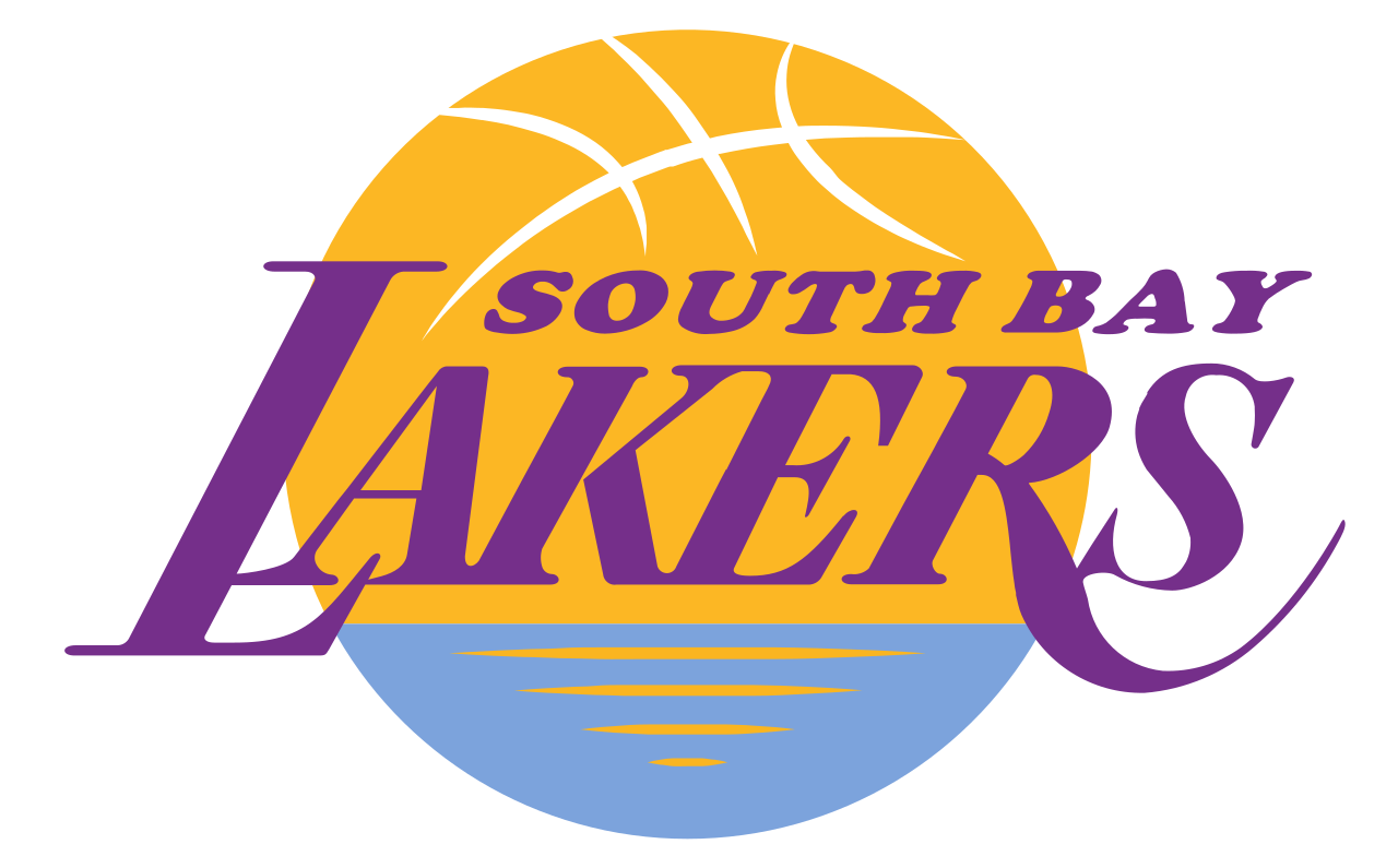 South Bay Lakers Png (white, black, orange, silver, purple)