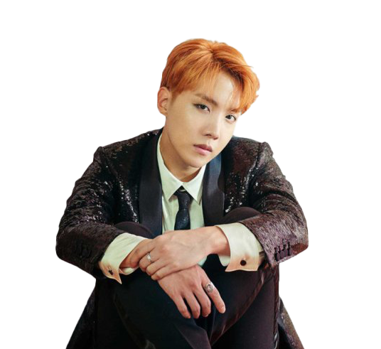 South Korean Bts J Hope Png Image (white, black)