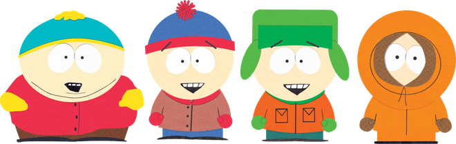 South Park Png Transparent Picture (white, black, beige, orange, chocolate)