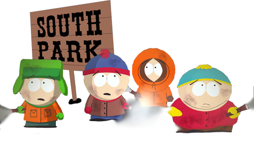 South Park Png Transparent (black, white, gray)