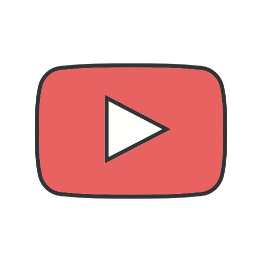 Youtube I Icon Free Png Icon Download (salmon, black, white)