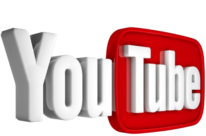 Youtube Logo Transparent Background (black, white, gray)