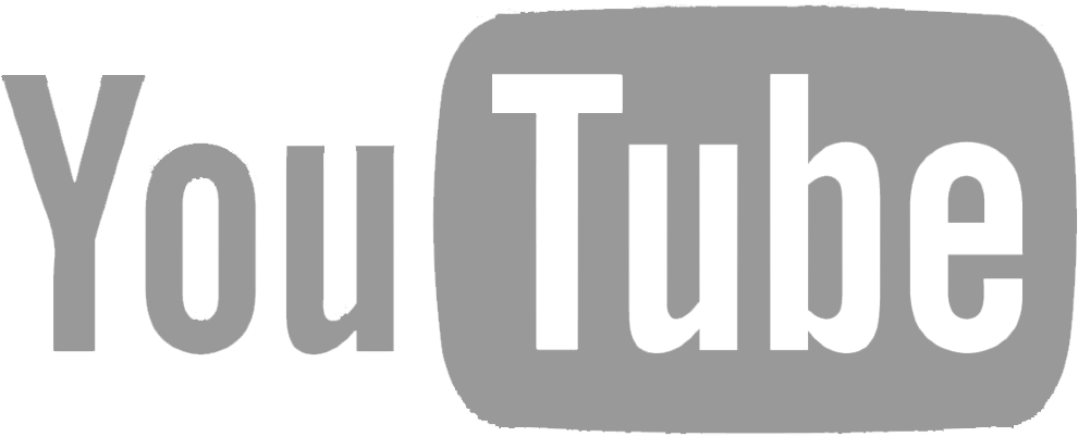 Youtube Logo Transparent Isolated Png (black, gray)