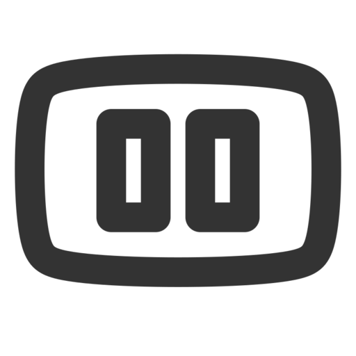 Youtube Pause Free Png Icon (black)