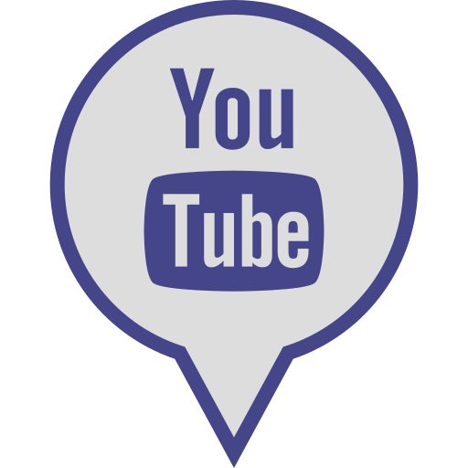 Youtube Social Media Pin Logo Icon Free Transparent Png Icon Download (beige, lavender, black, indigo)