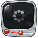 Youtube X  Free Png Icon Download (silver, black, indigo)