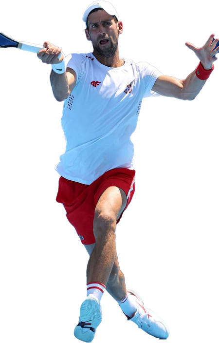 Novak Djokovic Download Png Image (white, silver, black)