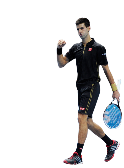 Novak Djokovic Png Hd Isolated (black)