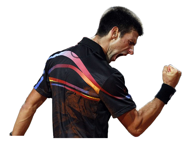 Novak Djokovic Png Isolated Hd (white, black)