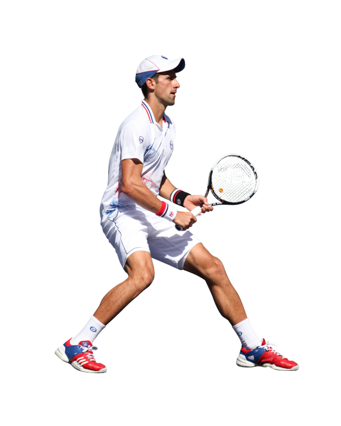 Novak Djokovic Transparent Png (white, black)