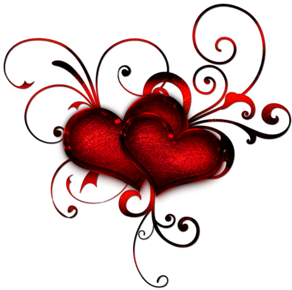 Love Artwork Heart Png Hd (black)