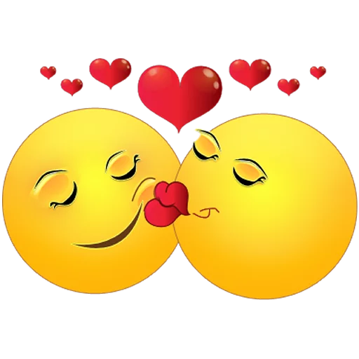 Love Emoji Transparent Images Png (yellow, black, orange)