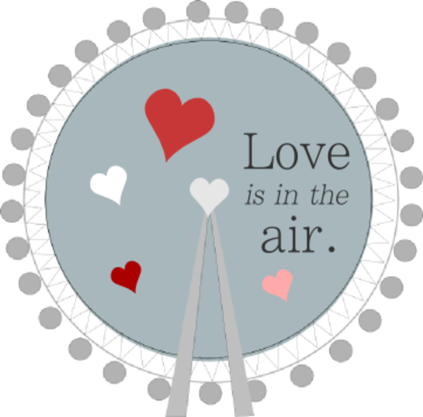 Love Is In The Air Vector Png Pic (silver, chocolate, black)