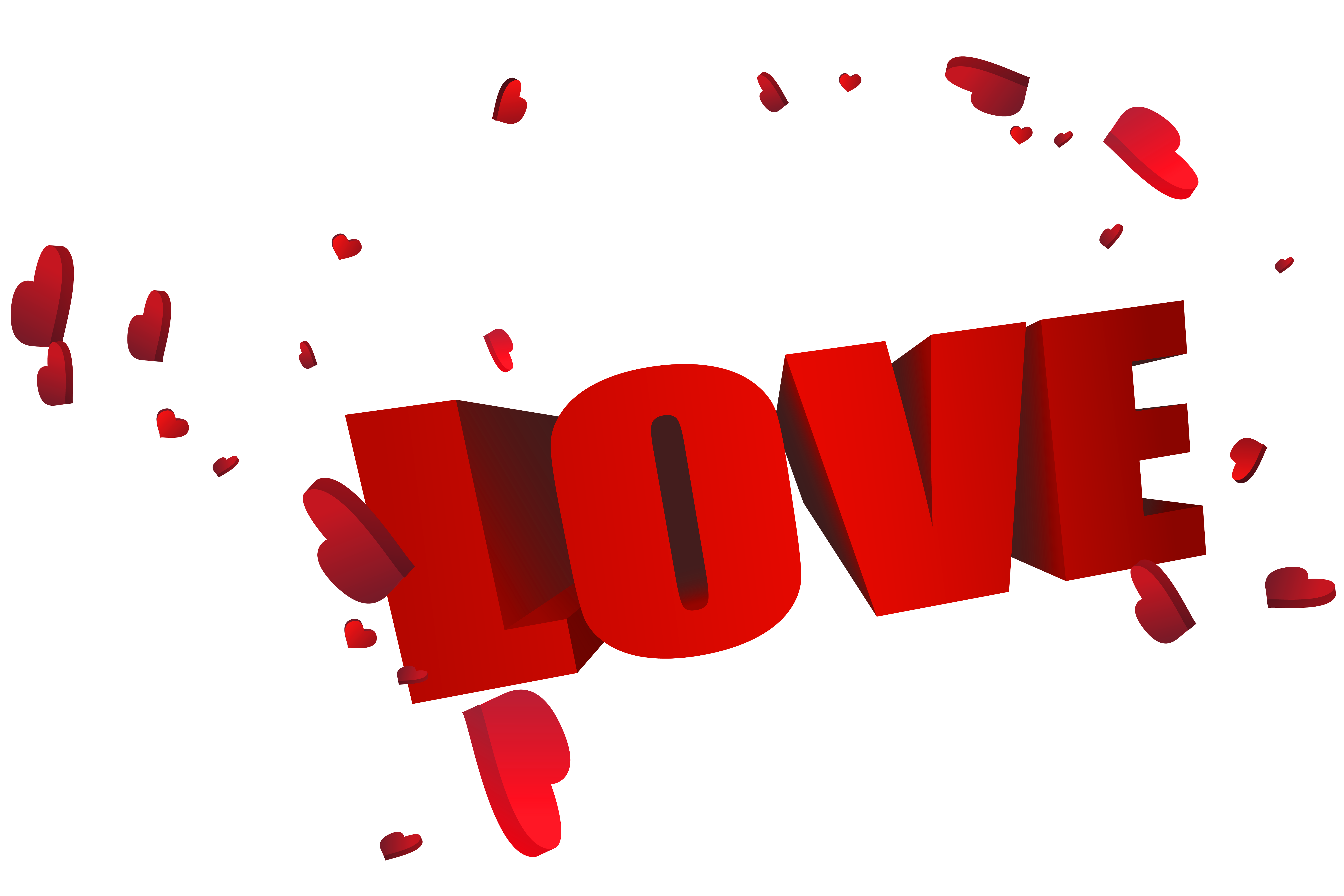 Love Png Image (black, red, white)