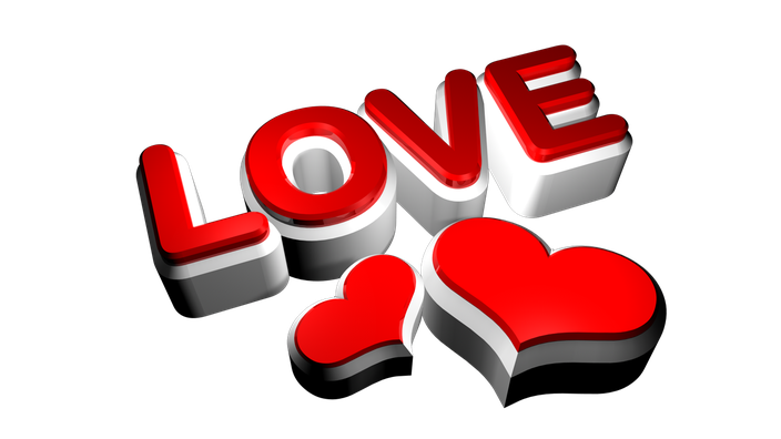 Love Png Isolated Transparent Image (red, white, black)