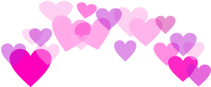 Love Pink Heart Emoji Transparent Png (black, purplish red, pink)