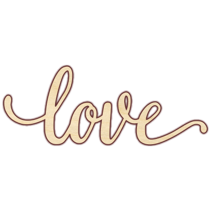 Love Wood Png Transparent Image (white, silver, pink, purple)