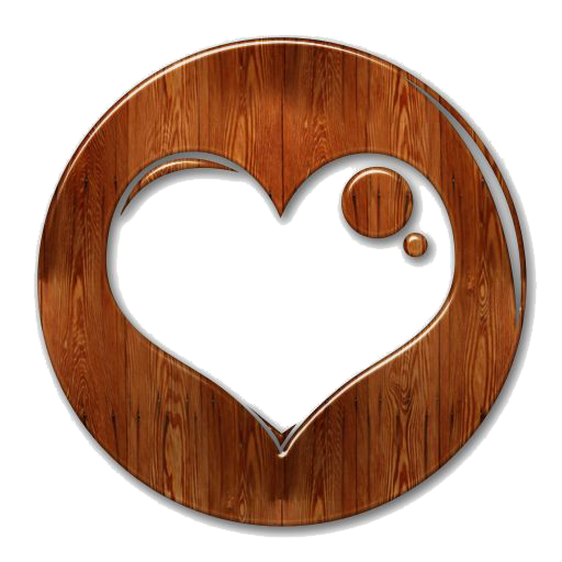 Love Wood Transparent Png (white, lavender, chocolate)