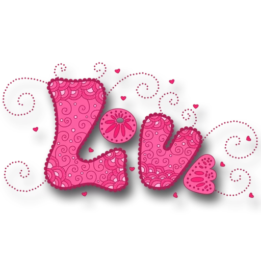 Love Word Text Transparent Png (black)