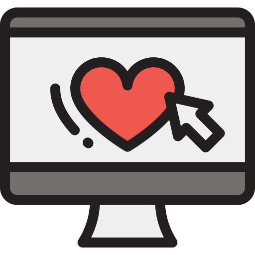 Love Computer Screen Free Png Icon Download (salmon, white, black, gray, lavender)