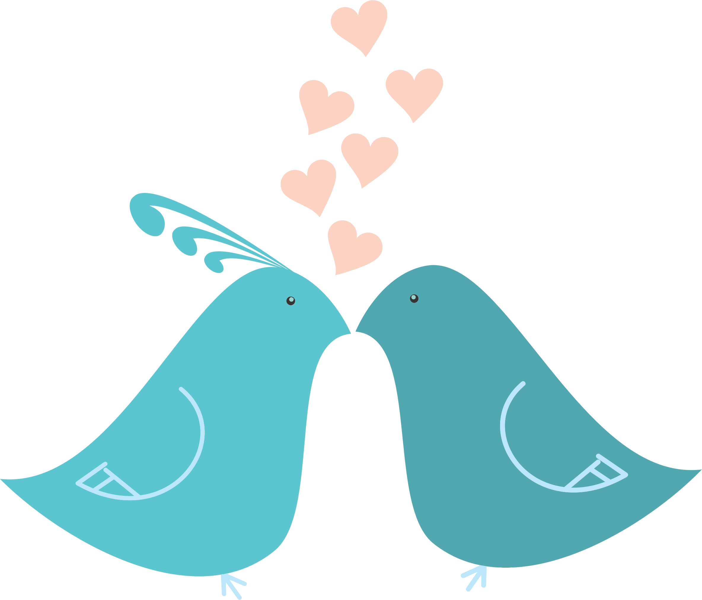 Lovebirds Png Photos (silver, pink, black, gray)