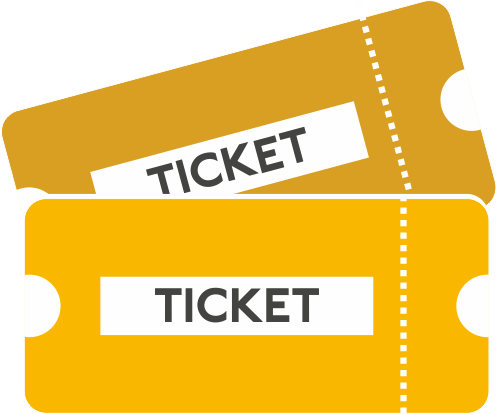 Movie Ticket (gold, orange, white)