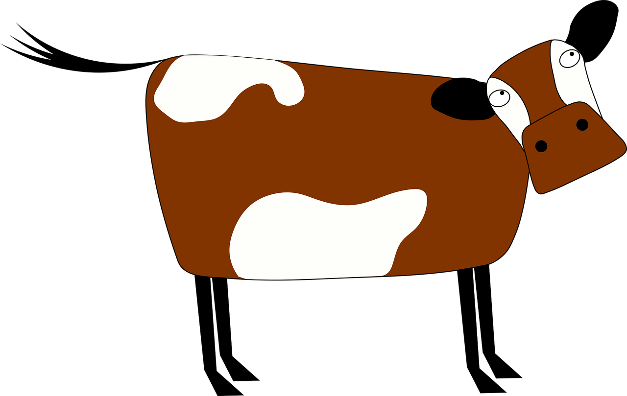 Cow Cartoon Png Hd Isolated (white, black, maroon)