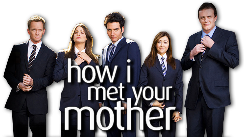 How I Met Your Mother Png Transparent Image (white, lavender, black)