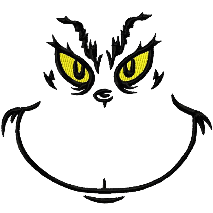 How The Grinch Stole Christmas Png Clipart (black, white)