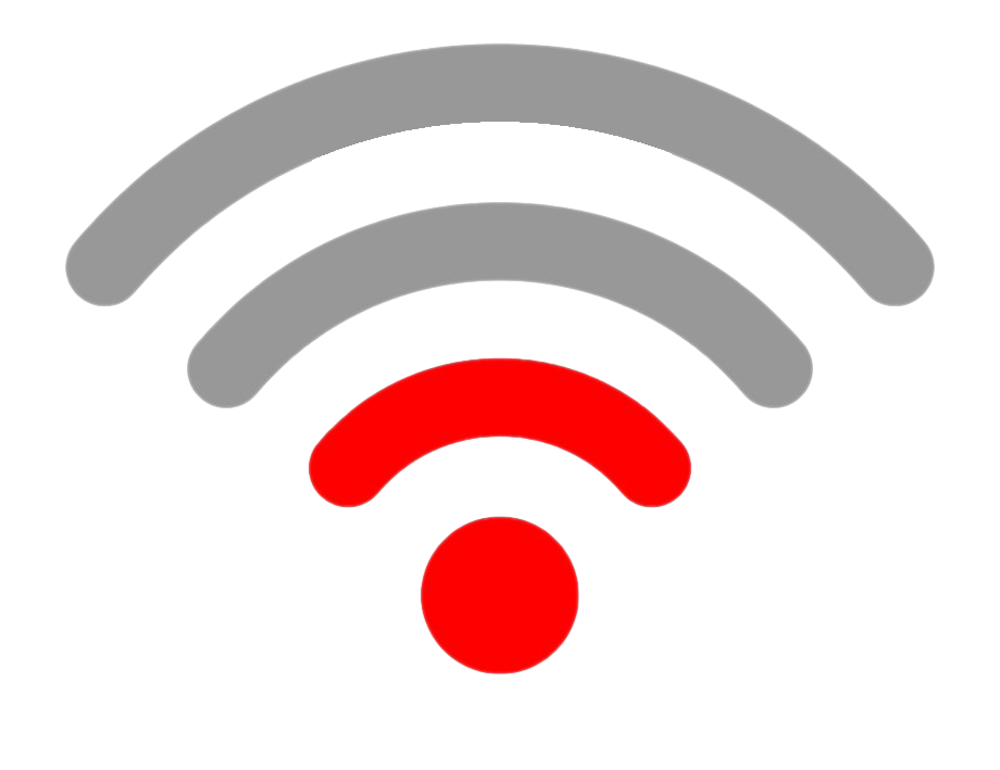 Low Wifi Signal Png Photos (red, gray, white)