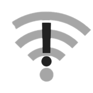 Low Wifi Signal Png Transparent Image (black, silver, white)