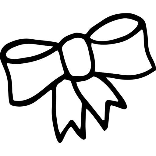 Bow1 Free Transparent Png Icon Download (white, lavender, black)