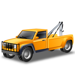 Towtruck Yellow Icon Free Nobackground Png Icon Download (gray, black)