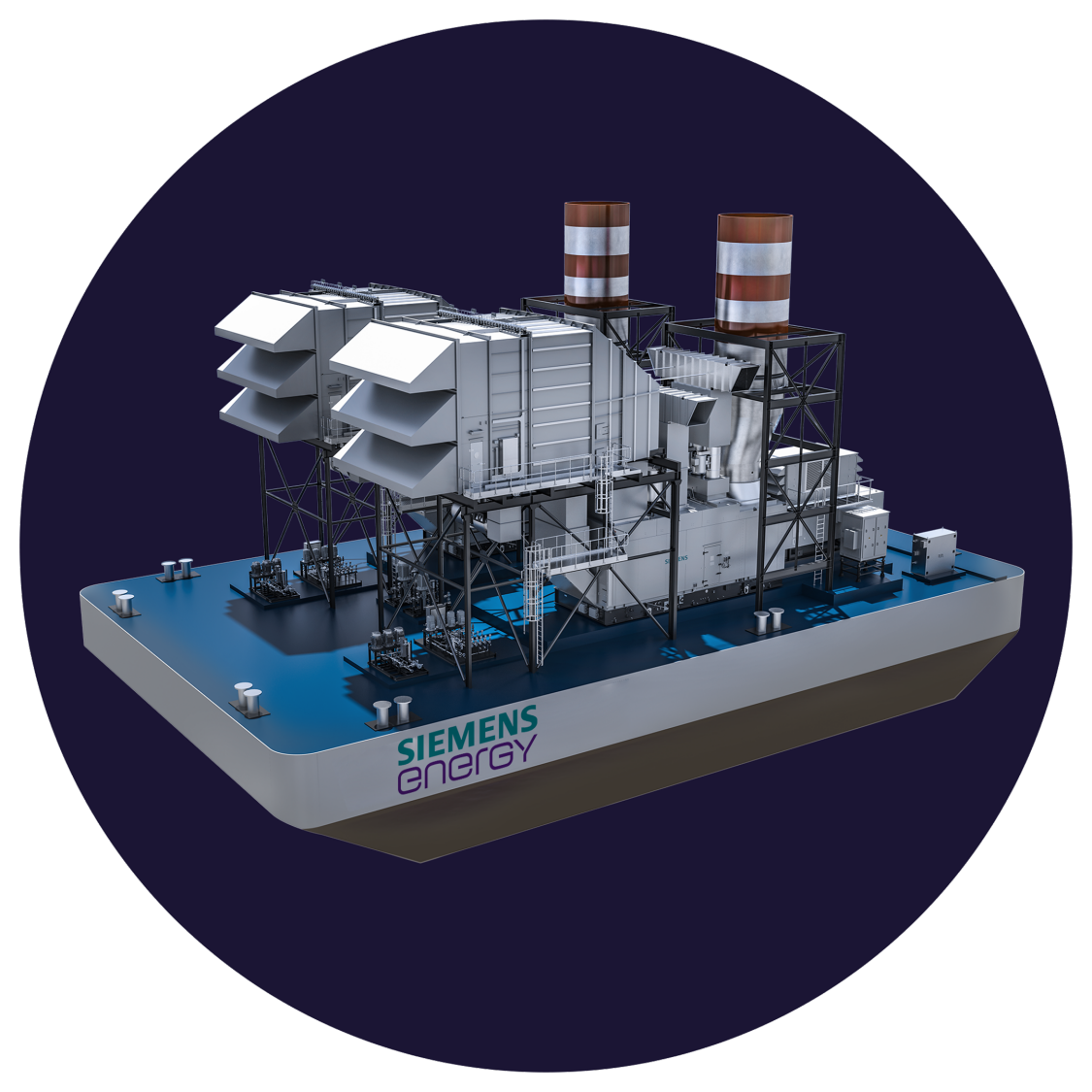 Power Plant Png Cutout (indigo, black)