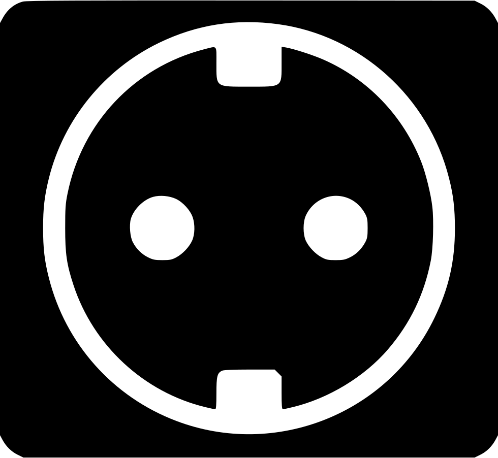 Power Socket Png Pic (black, white)